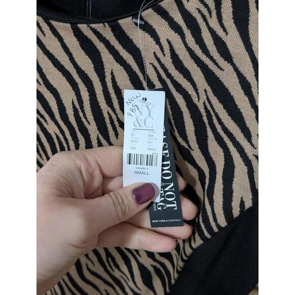 NY & C Leopard PRINT FITTED Tank DRESS SIZE small - Picture 3 of 4